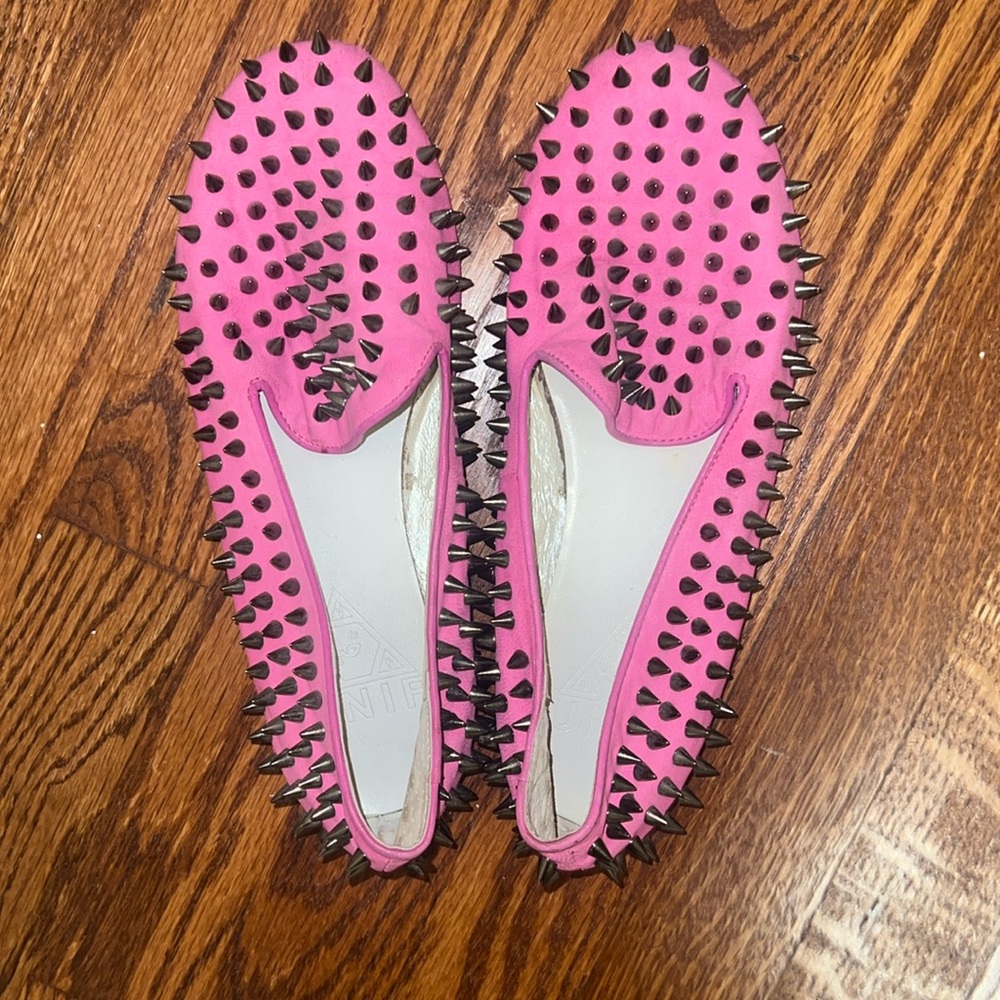UNIF pink Hellraiser flats